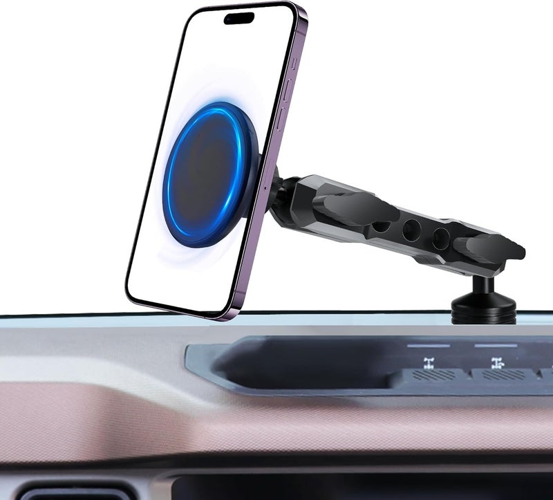 ZKJAYOE Phone Mount Holder for Ford Bronco 2021 2022 2023 2024 2025 2/4 Door, MagSafe Phone Mount, Magnetic Phone Holder for iPhone 17 16 15 14 13 12 Series, for Ford Bronco Accessories (Not for Bronco Sport) - Image 1